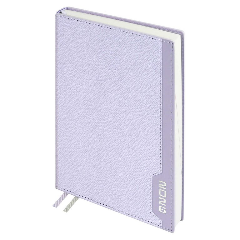 Ежедневник дат. 2026 г. А5 Escalada  "Думай как миллиардер", тв. обл., иск. кожа "Джут", сиреневый