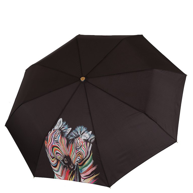 Зонт женский суперавтомат Fabretti, облегченный, 3 сложения, эпонж
