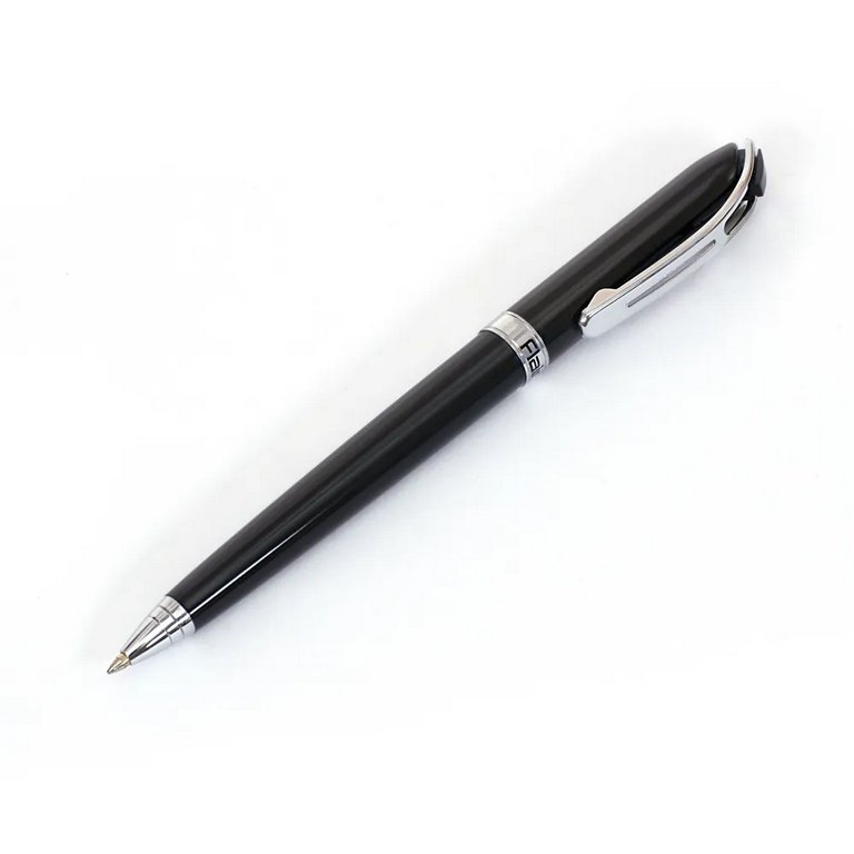 Ручка шариковая Flair "Monterosa" подар.футляр корпус металл синяя 0,7мм (стерж.116мм)