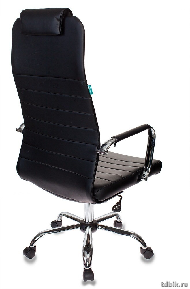 Кресло руководителя Бюрократ KB-9/ECO (искусственная кожа крестовина хром, цв. черный)