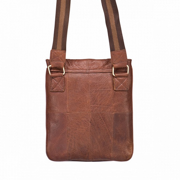 Сумка молодежная Dr.Koffer 23*28*2см, цвет коричневый