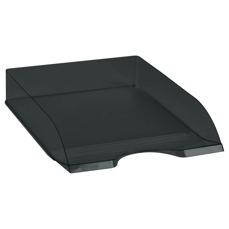 Лоток горизонтальный Стамм Дельта черный тонированный