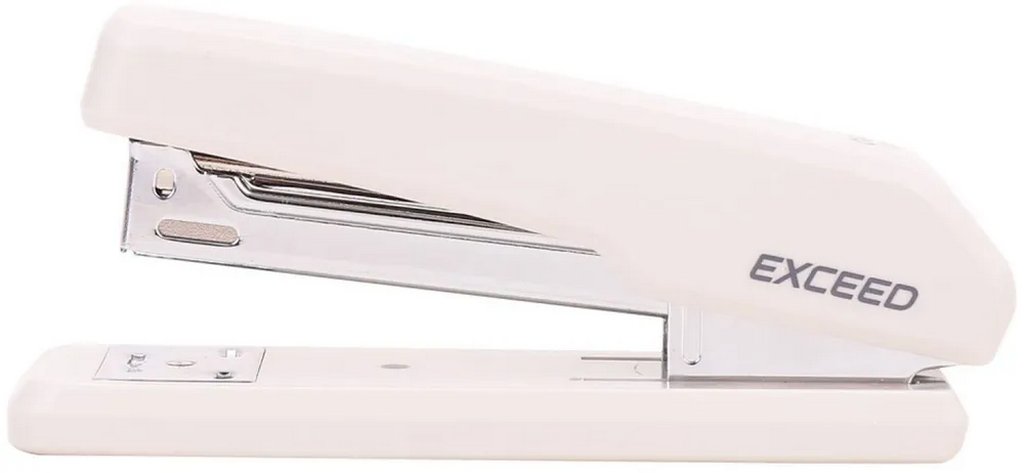 Степлер 24/6 до 25л металлический Deli "Exceed", белый