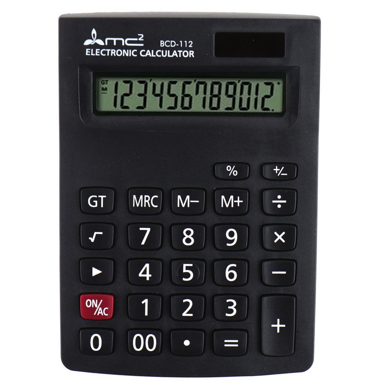 Калькулятор наст. MC2 BCD-112 (12 разр., 2 питания 143*100*30мм)