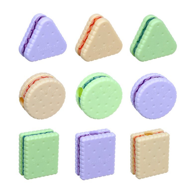 Точилка с контейнером ClipStudio "Печенька" ассорти