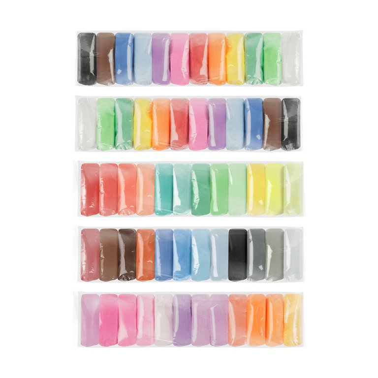 Пластилин легкий 1 цв. ассорти Мульти-Пульти