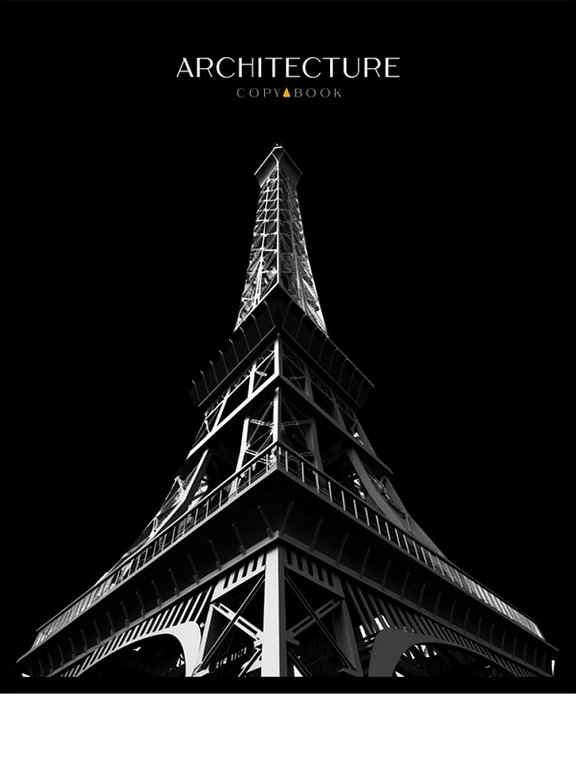 Тетрадь 48 лист кл. А5 на скрепке "ГОРОД В ЧЁРНО-БЕЛОМ" ассорти Collezione