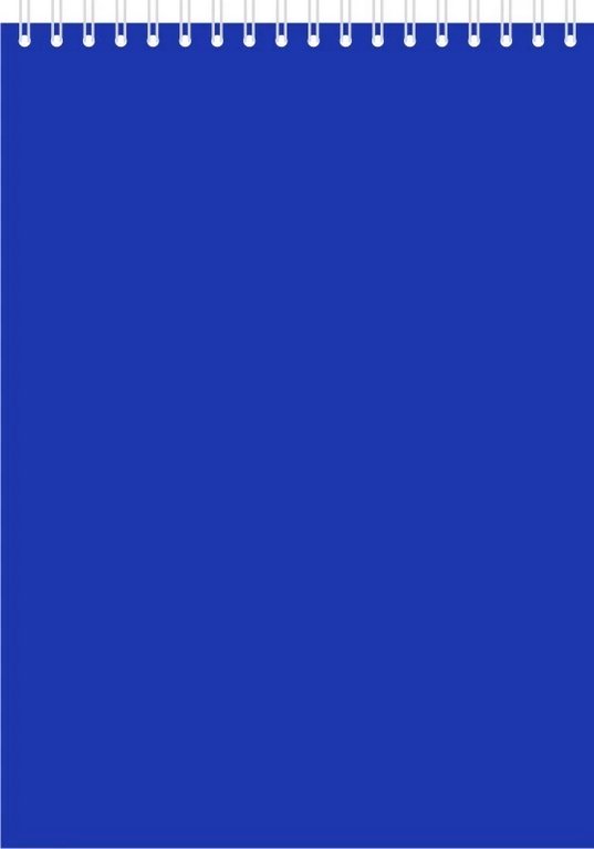 Блокнот А5  80л., 148*210 мм, на гребне Офис-Лидер, синий