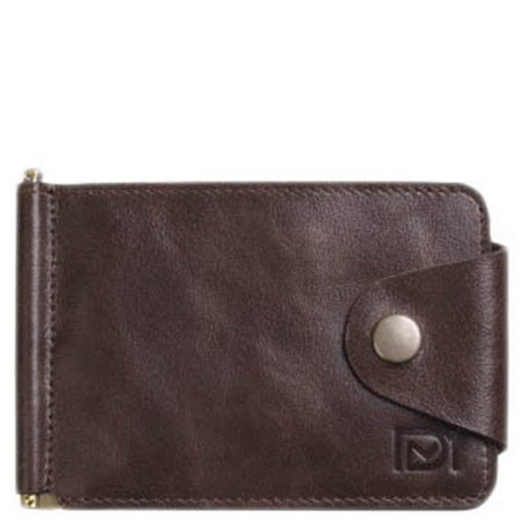 Зажим для денег D.Morelli "Титан" с RFID-защитой, коричневый