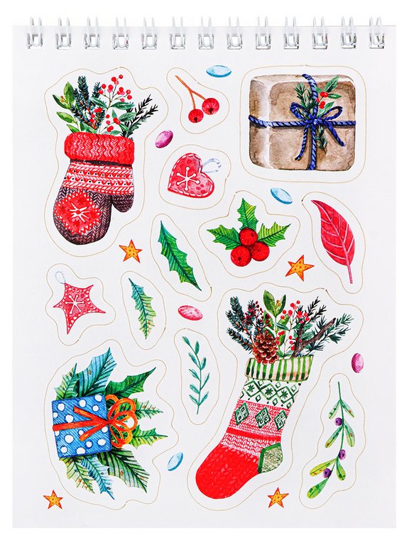 Набор наклеек 150 шт "Мой Новый год" 16л., А6, MILAND