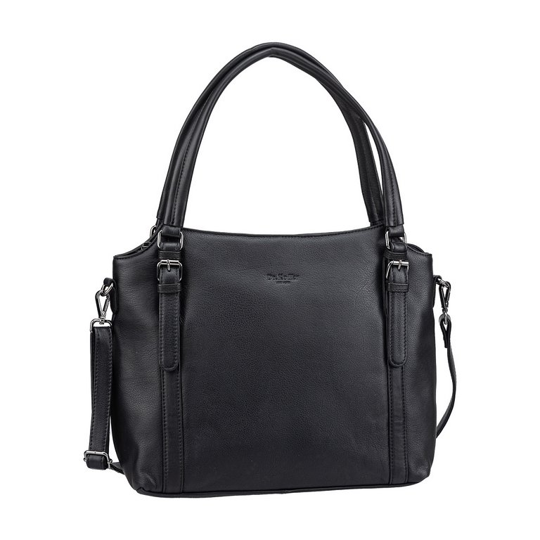 Сумка женская Dr.Koffer 33х27х13см см, нат.кожа черная