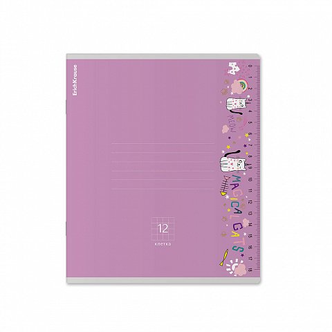Тетрадь 12 лист кл. А5  "Ruler Magic" MIX ErichKrause