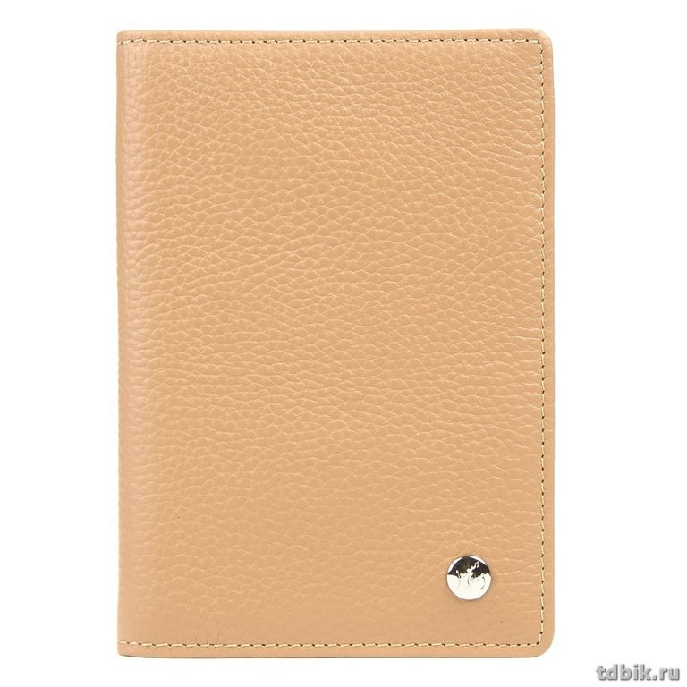 Обложка для паспорта Jane's Story нат. кожа, бежевая