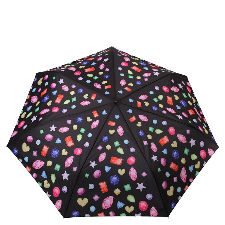 Зонт женский суперавтомат Fabretti, мини , 3 сложения, эпонж