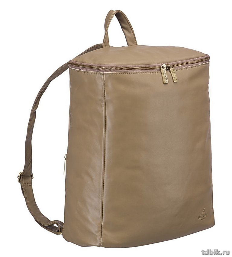 Рюкзак женский Dr.Koffer 32X38X15 см, нат.кожа, бежевый