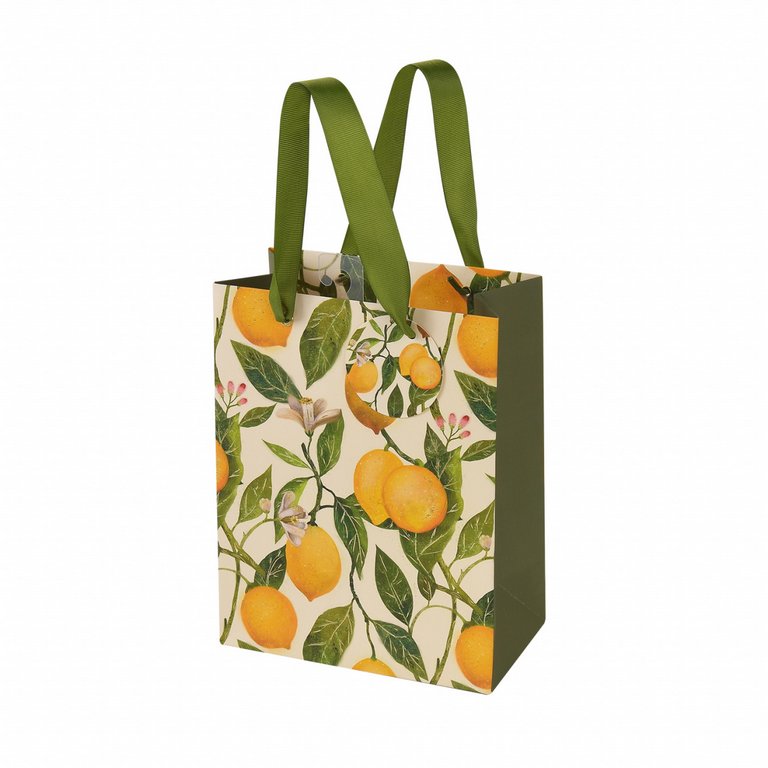 Пакет бумажный 18*23см матовый "Flora. Лимоны" BrunoVisconti