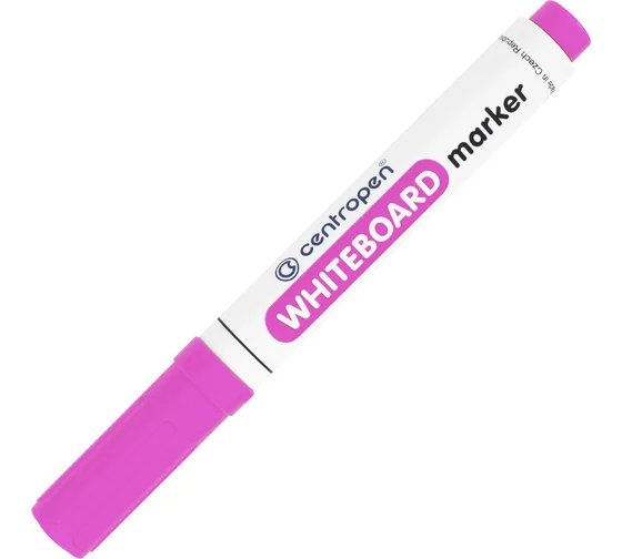 Маркер для доски Centropen 2,5 мм розовый круг.