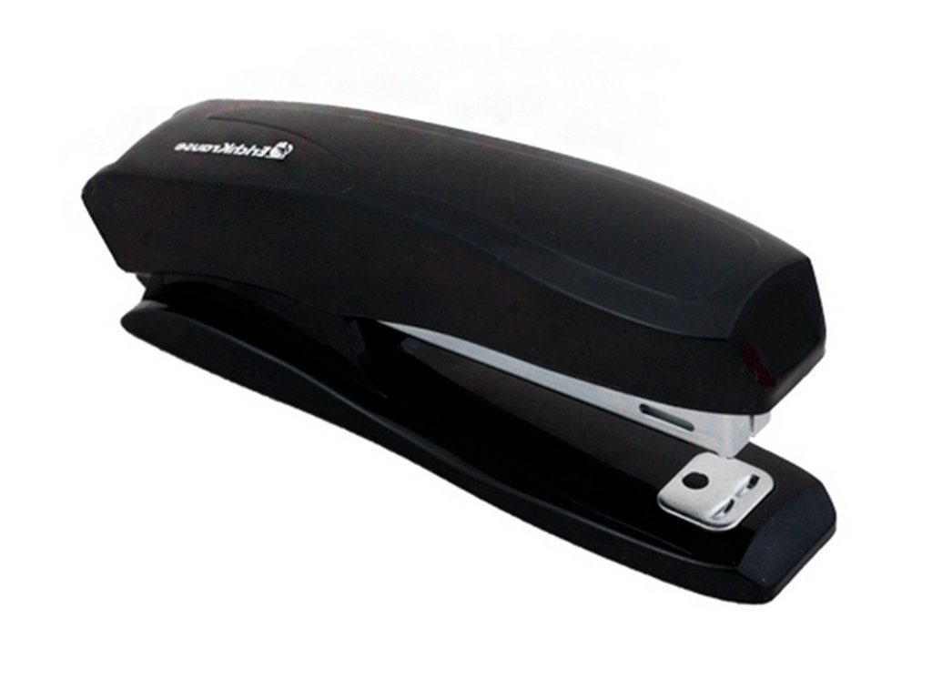 Степлер № 10 до 15л Erich Krause Elegance черный с антистеплером (глубина 50мм)