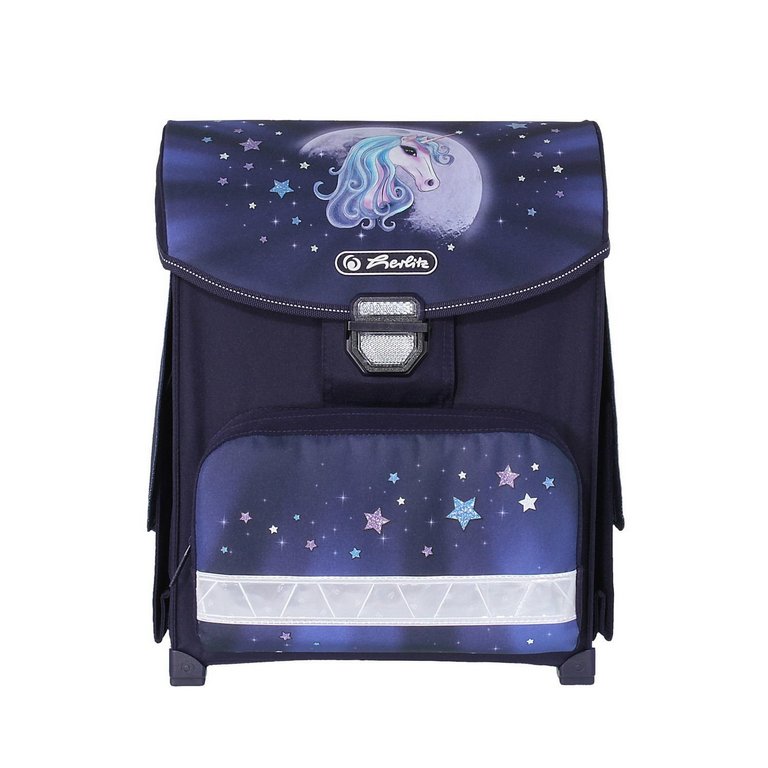 Ранец для девочки Herlitz SMART "Starlight" 30*38*21см синий