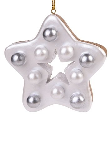 Украшение елочное из полирезины "Пряник-Звезда" 7х7х2см