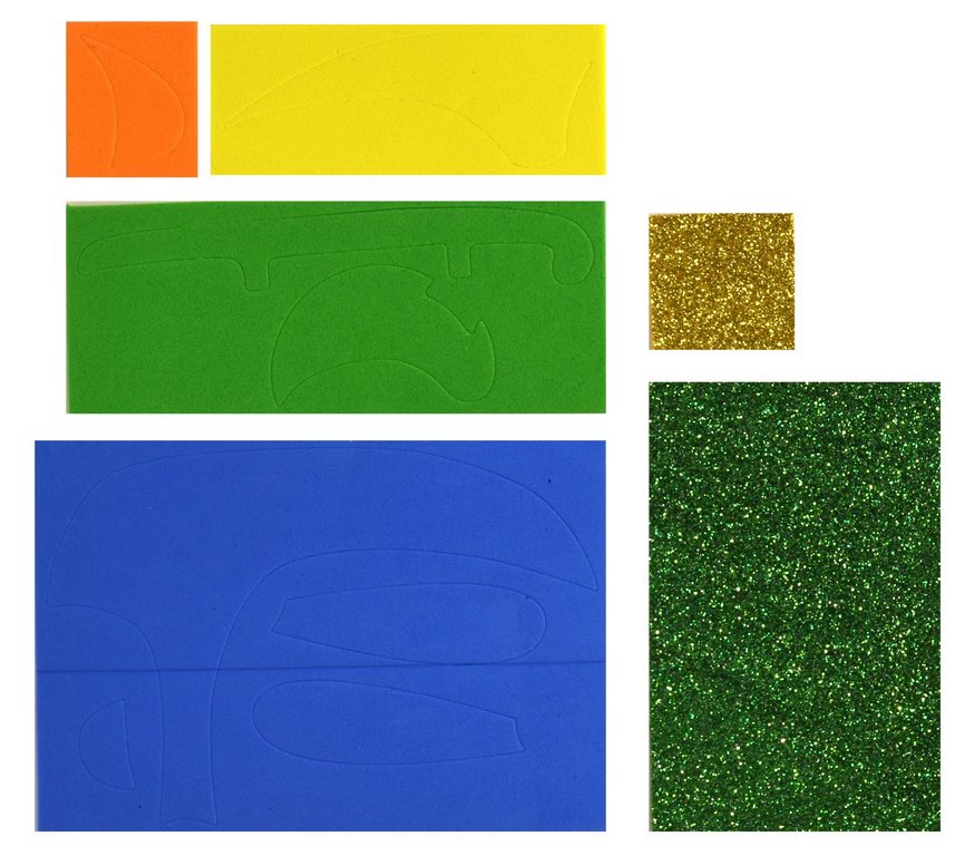 Аппликация из ЭВА "Котик на вертолете" Каляка-Маляка