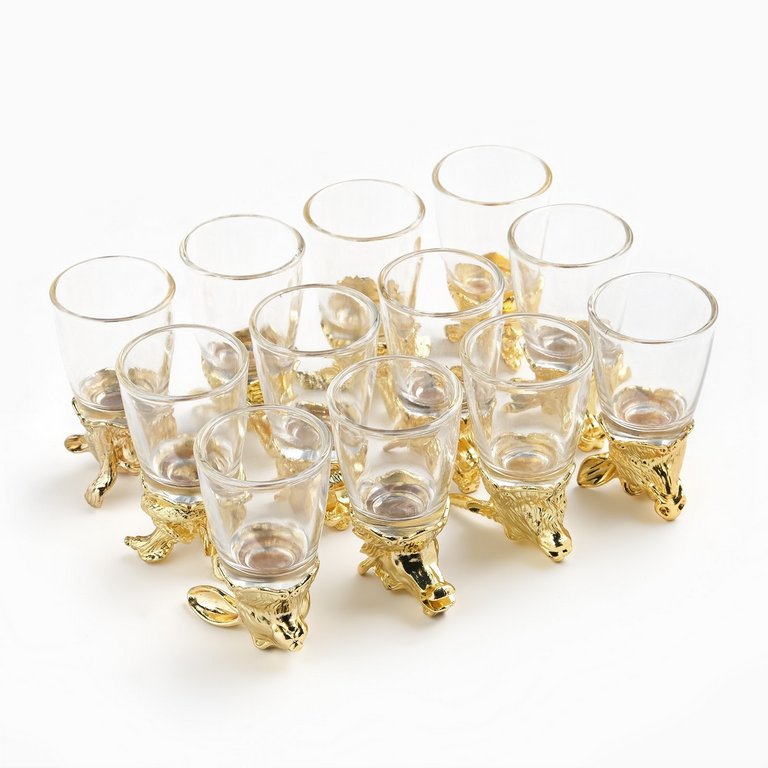 Набор подарочный рюмки-перевертыши 12 шт "Лучшему мужчине"