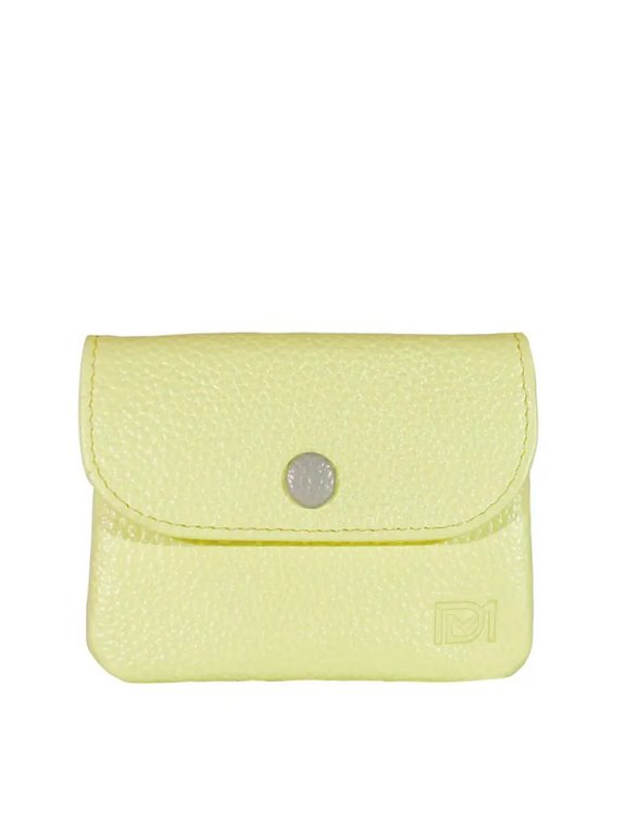 Портмоне D.Morelli женское "Бриенна"  мини, нат.кожа, лимон