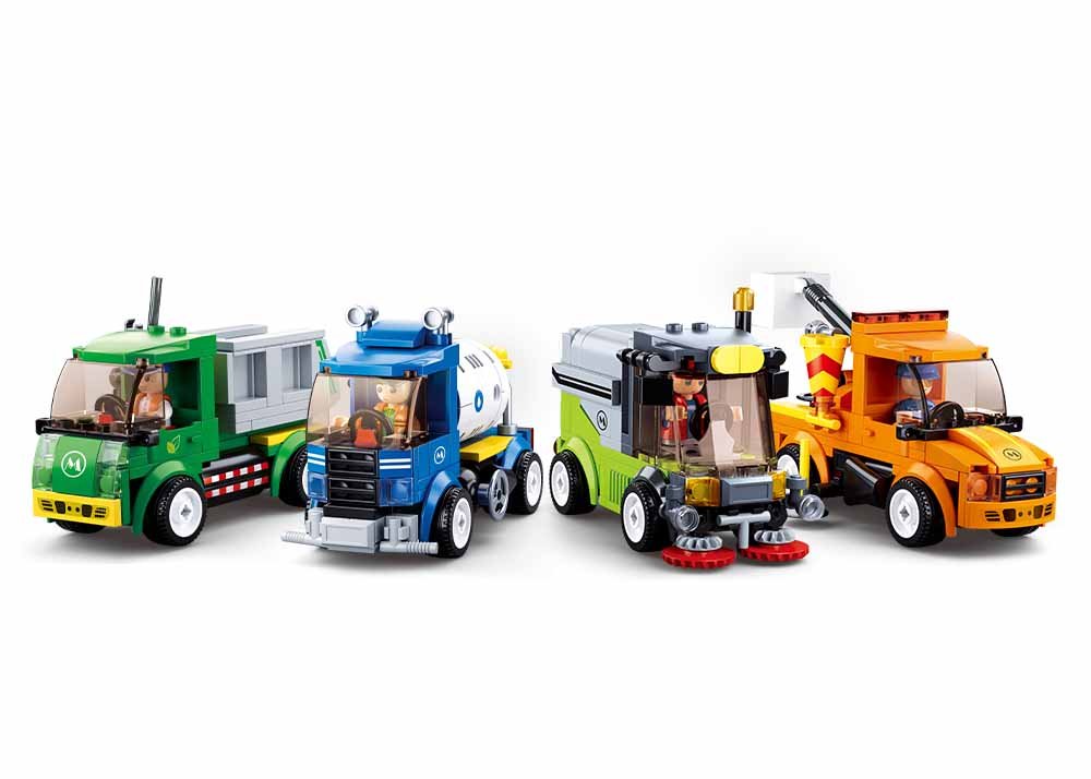 Конструктор пластиковый   АССОРТИ "Городская служба" Sluban