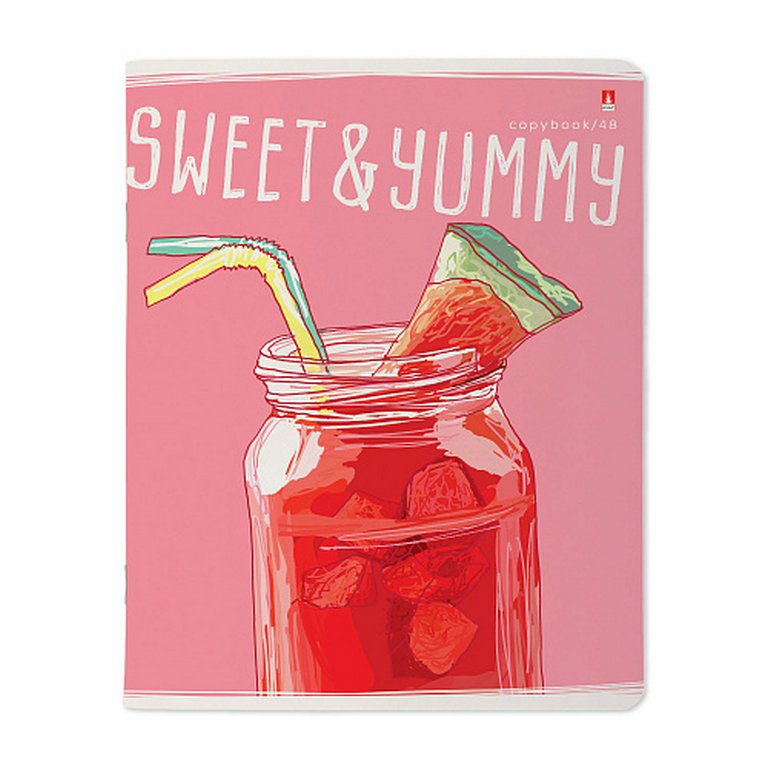 Тетрадь 48 лист кл. А5 на скрепке "MY REFRESH" 5 ВИДОВ