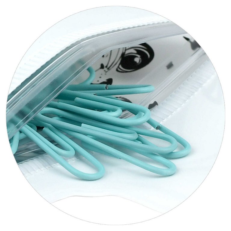 Скрепки мятные "Котенок в коробке" 28 мм 40 шт/уп