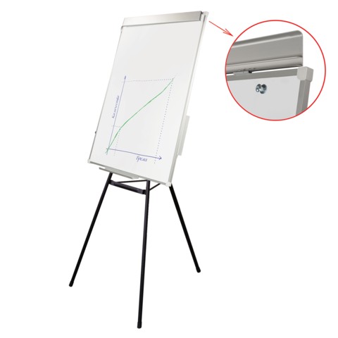 Доска-флипчарт на треноге 700*1000 мм, магнитно-маркерная Brauberg
