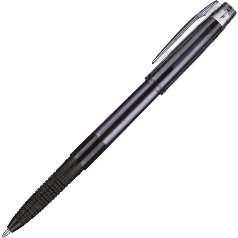 Ручка шариковая масляная Pilot резин.упор 0,7мм черная (стерж.144мм, линия 0,22мм)