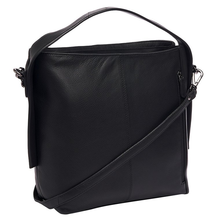 Сумка женская Dr.Koffer 29х30х10см см, нат.кожа черная