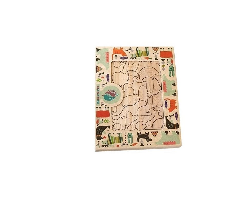 Пазлы деревянные (кедр) "Заповедный бор" А5  БАРБАРИКУМ