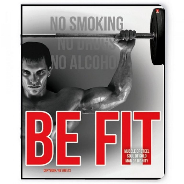 Тетрадь 48 лист кл. А5 на скрепке "БУДЬ В ФОРМЕ" 5 ВИДОВ