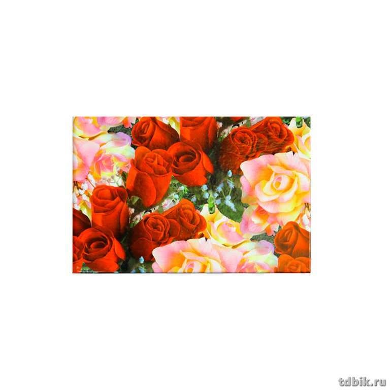 Блокнот А7  70л.,  65*95 мм, ламинированный "Дорожки из роз"