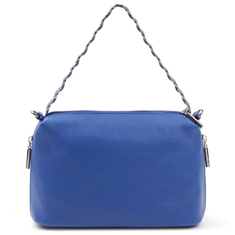 Сумка женская Palio, 26х17х10 см, нат. кожа, синий