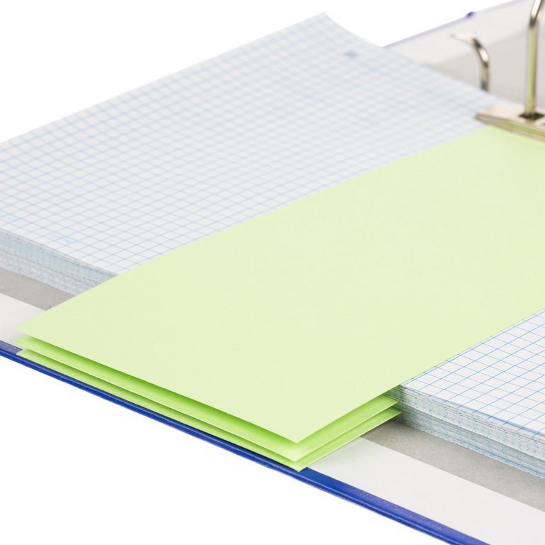 Разделительные полоски из картона 180 г/м2 105х240 мм Комус зелен. 100шт/уп.