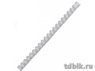 Гребенки пласт. d =  8 mm (бел) 100 шт/уп (40 листов) Fellowes