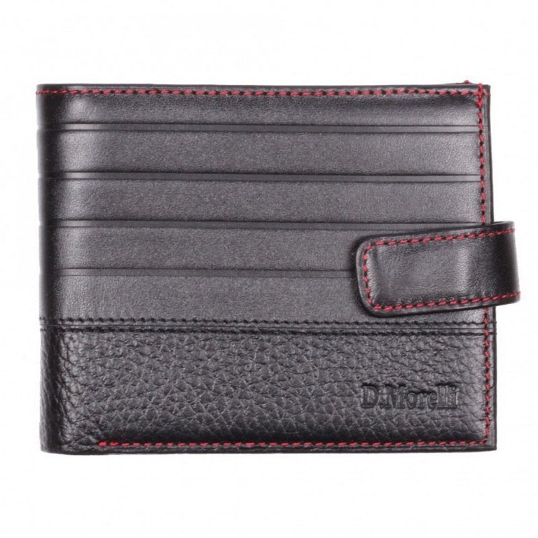 Портмоне D.Morelli мужское "Амадей" с хляст., нат.кожа, цвет черный