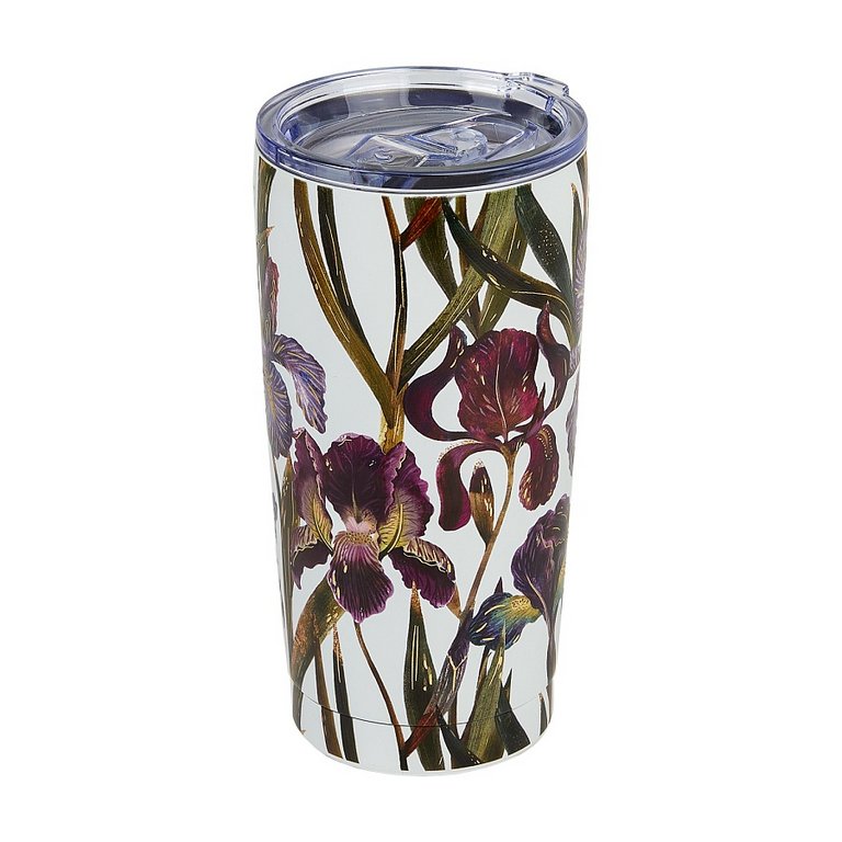 Термостакан 600 мл BrunoVisconti "FLORA. Ирисы" нерж. сталь