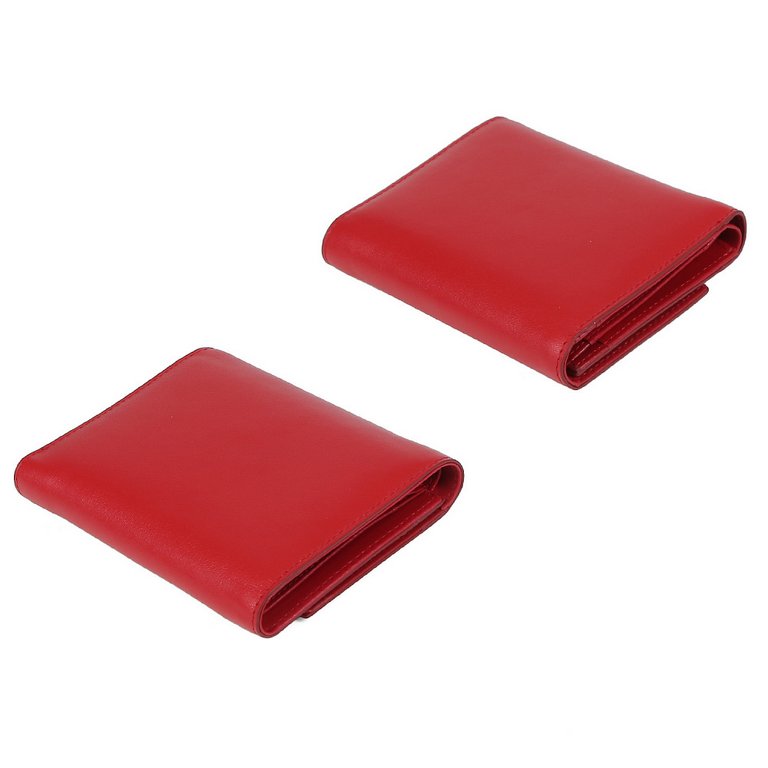 Портмоне FABRETTI женское, нат. кожа, 13*11*3см, красный