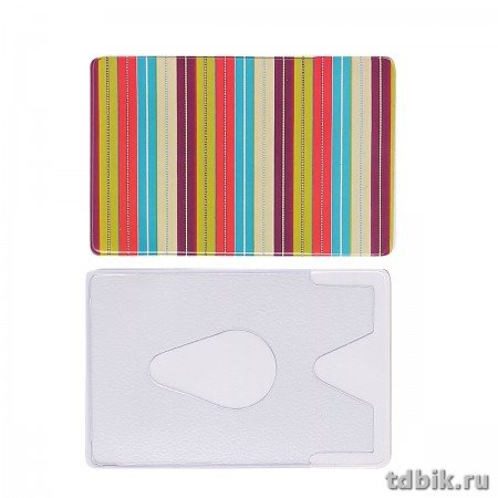 Карман для кредитных, дисконтных карт, пропусков Полоски