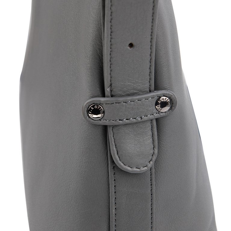Сумка женская Dr.Koffer 32х23х12см см, нат.кожа серая
