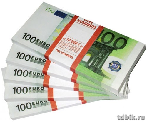 Шуточные деньги  100 евро