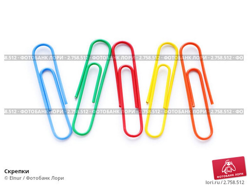 Скрепки 28 мм 100 шт/уп цветные deVENTE