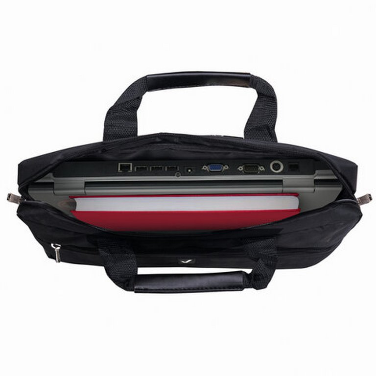 Сумка для ноутбука с отделением для планшета "Brauberg Tempo" 15.6" (300*400*40мм) черная