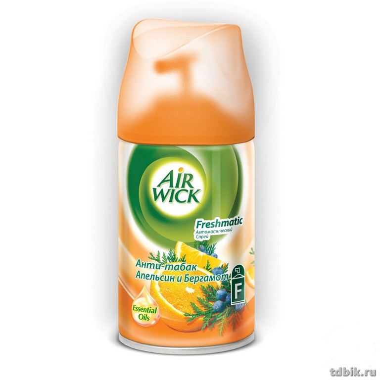 Освежитель воздуха автоматический Airwick Freshmatic 250 мл, зап. блок "Антитабак"