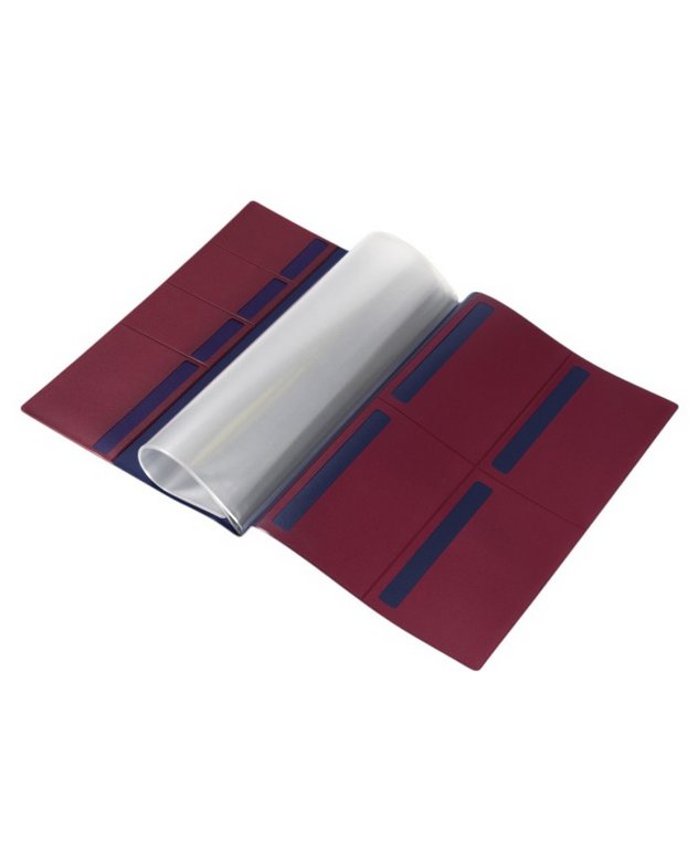 Папка с файлами для семейных документов, ОМС, св-в и СНИЛС, тем. синяя