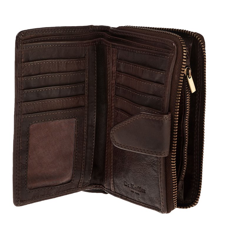 Портмоне Dr.Koffer нат. кожа, коричневый